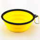 Collapsible Pet Silicone Dog Food Water Bowl