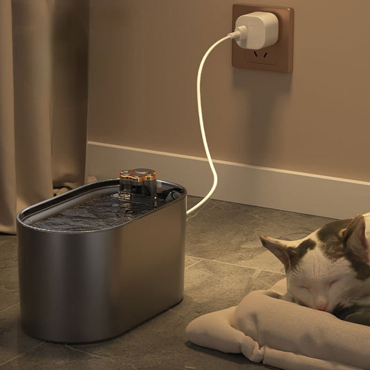3L Automatic Cat Water Fountain with Filter USB Electric